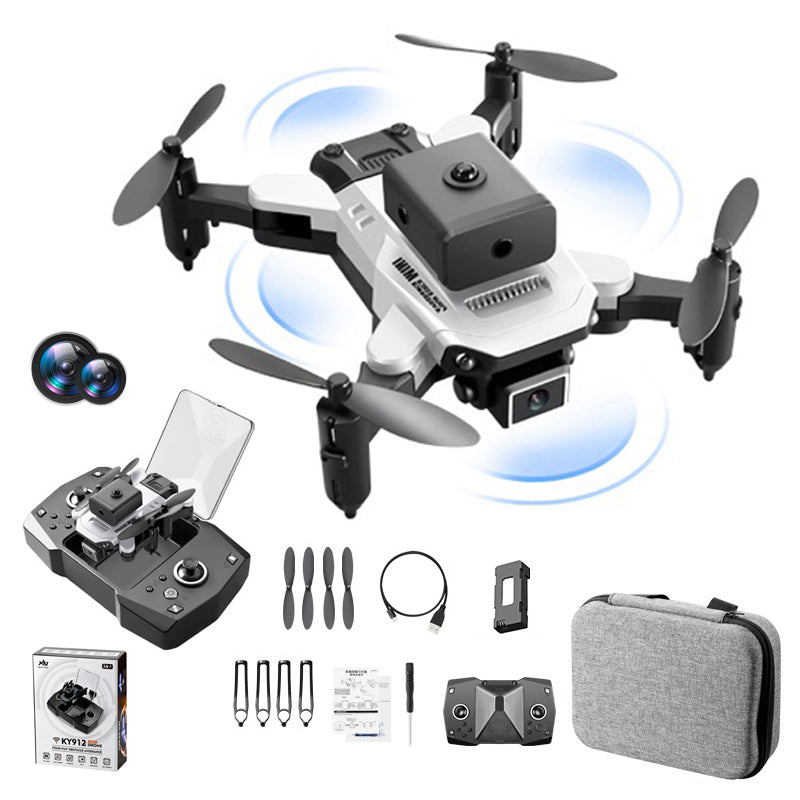 KY912 Four-Sided Obstacle Avoidance RC Drone Aerial Photo Quadcopter Dual Lens Folding Mini Aircraft with 1 Battery KY912 Four-Sided Obstacle Avoidance RC Drone Aerial Photo Quadcopter Dual Lens Folding Mini Aircraft with 1 Battery